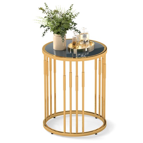 Costway round side table 40cm - round,