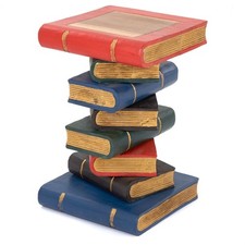 Book Stack Side Table Lamp