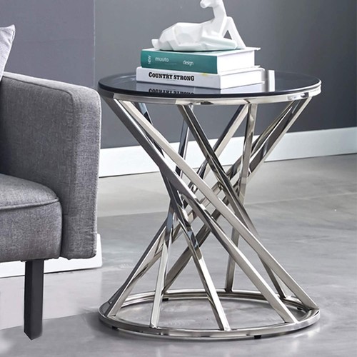 Round coffee table - round,