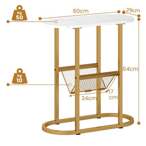 Narrow side table modern - narrow, end