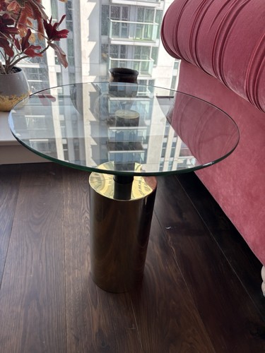 Pair glass and gold - of,