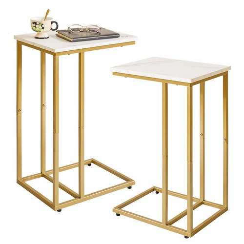 Shaped side table set - side,