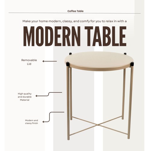 Coffee table round side - table,