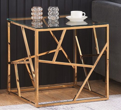 Glass and metal - metal, square
