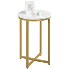 Gold End Side Table, Round