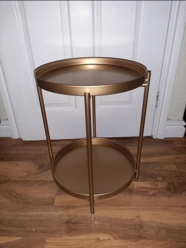 Brand new gold metal side