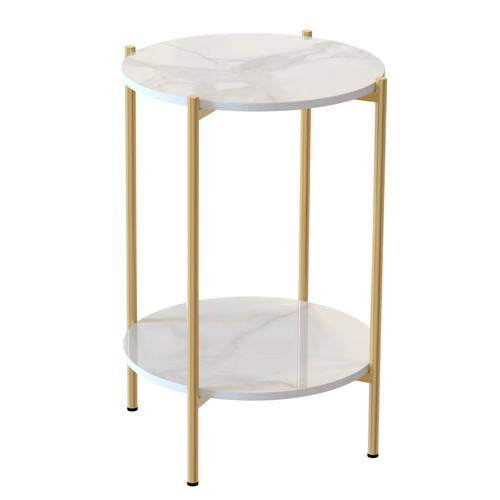 Tiers solid marble sofa - solid, side