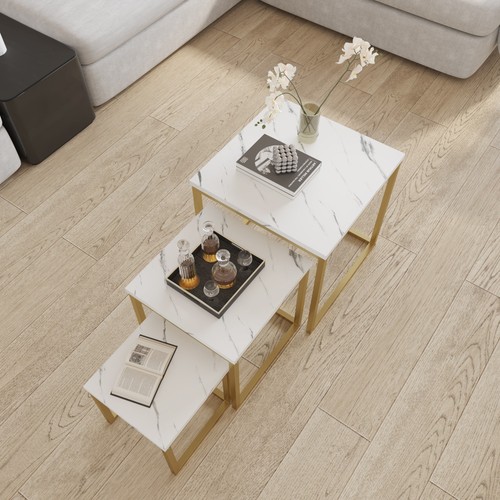 Square nesting tables - 3,